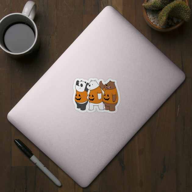 We Bare Bears - Halloween - We Bare Bears Halloween - Sticker | TeePublic